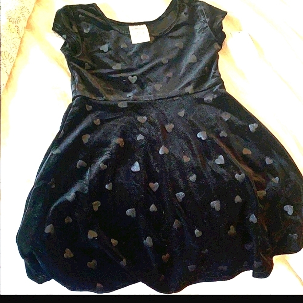 Girls black velvet dress wonder kids - Picture 2 of 7
